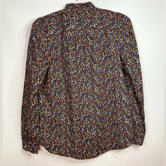 NWT J. CREW Bow Tie-neck LS Floral Button Up Shirt INDIA 🇮🇳 Made BU002 Size XS - Picture 5 of 13